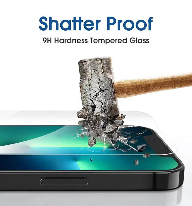Alt view image 6 of 6 - OneTouch for iPhone 13 Pro Max 6.7'' Screen Protector Tempered Glass