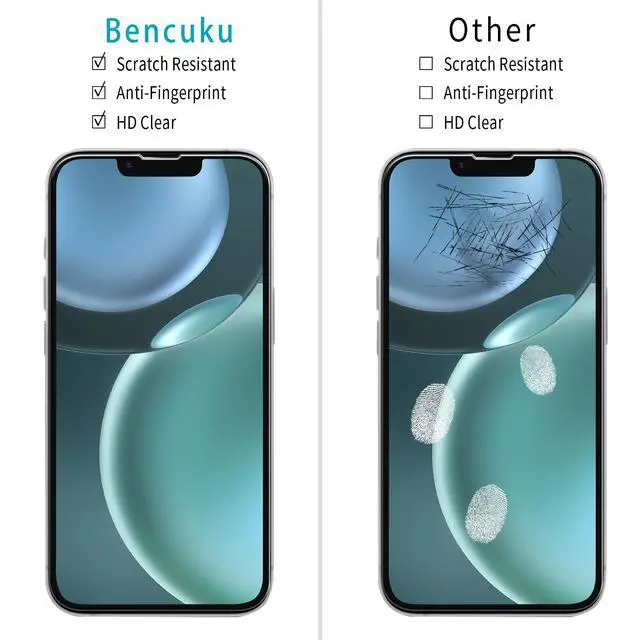 Alt view image 2 of 7 - (2 Pack) Screen Protector for iPhone 17e / iPhone 16e Tempered Glass, Anti Scratch, Bubble Free