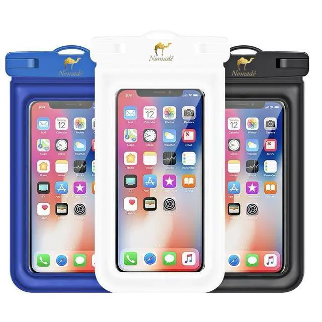 Alt view image 2 of 7 - Nomade - Premium Waterproof Floatable Phone Pouch - Fully Waterproof Phone Case - Underwater Photos - Fully Adjustable Lanyard - Universal Fit Phone Pouch Compatibility - 7 Inch Touch Screen