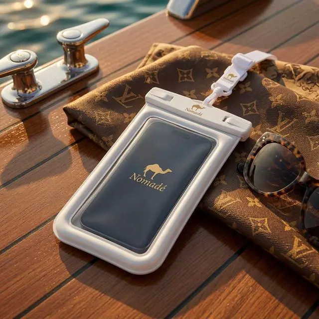 Alt view image 7 of 7 - Nomade - Premium Waterproof Floatable Phone Pouch - Fully Waterproof Phone Case - Underwater Photos - Fully Adjustable Lanyard - Universal Fit Phone Pouch Compatibility - 7 Inch Touch Screen