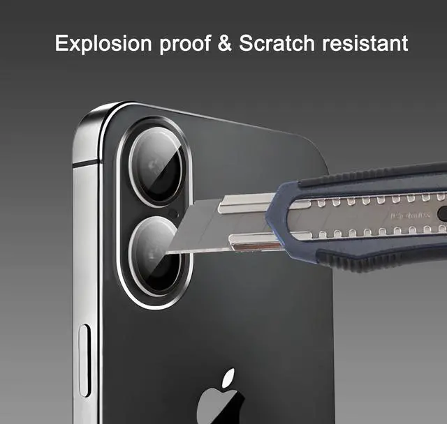 Alt view image 5 of 6 - 3 Pack Camera Lens Protector for iPhone 17,Tempered Glass,9H Hardness,Ultra HD,Anti-Scratch,Case Friendly,Does not Affect Night Shots