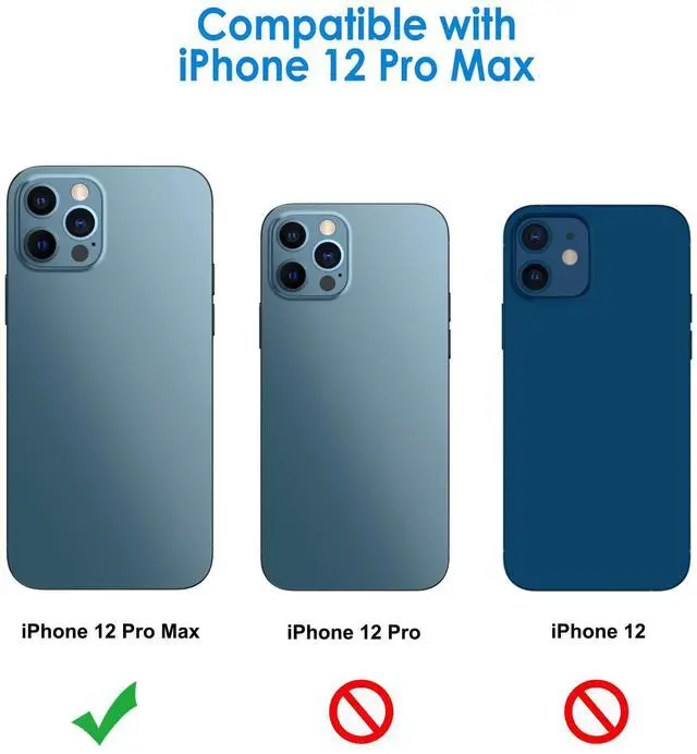 Alt view image 2 of 7 - Camera Lens Protector for iPhone 12 Pro Max 6.7-Inch, 9H Tempered Glass, HD Clear, Anti-Scratch, Case Friendly, Does Not Affect Night Shots, 3-Pack