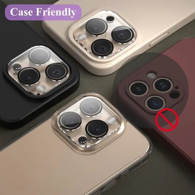 Alt view image 6 of 6 - [5 Pack Designed for iPhone 16 Pro Max Camera Lens Protector, for iPhone 16 Pro Camera Lens Protector, Night Shooting Mode, Anti Scratch HD Clear 9H Hardness Tempered Glass
