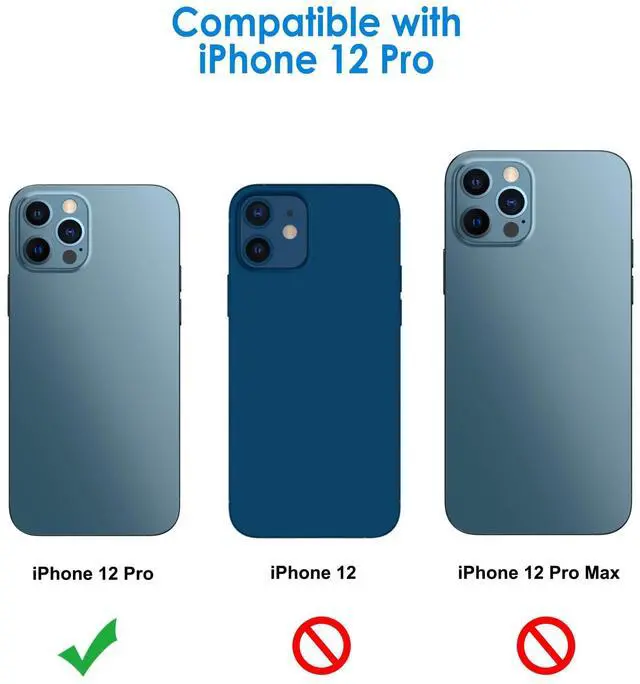 Alt view image 2 of 7 - Camera Lens Protector for iPhone 12 Pro 6.1-Inch, 9H Tempered Glass, HD Clear, Anti-Scratch, Case Friendly, Does Not Affect Night Shots, 3-Pack