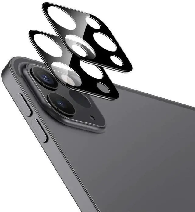 Main image of 2 Pack Camera Lens Protector Compatible with iPad Pro 11/13 Inch M5/M4 (2025/2024), iPad Pro 12.9/11 Inch (2022/2021/2020), 9H Anti-Scratch Tempered Glass, HD Clarity, 3D Full Coverage