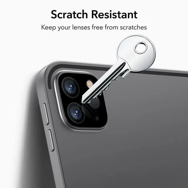Alt view image 3 of 7 - 2 Pack Camera Lens Protector Compatible with iPad Pro 11/13 Inch M5/M4 (2025/2024), iPad Pro 12.9/11 Inch (2022/2021/2020), 9H Anti-Scratch Tempered Glass, HD Clarity, 3D Full Coverage