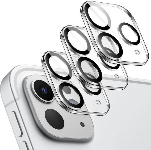 Main image of Camera Lens Protector for iPad Pro 11-Inch M5/M4 and iPad Pro 13-Inch M5/M4, 9H Anti-Scratch HD Clear Tempered Glass, Full Coverage, Easy Installation, 3-Pack