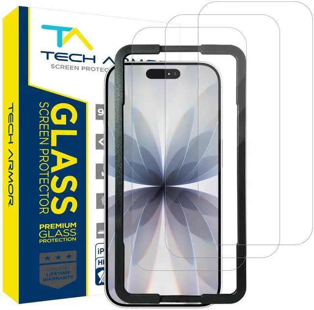 Main image of for iPhone 17 Screen Protector Glass 6.3 inch - Ballistic Tempered, Case Friendly, Sensor Protection, HD, 9H Hardness, 3 Pack