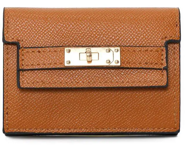 Main image of Pu Leather Small Credit Card Holder for Women Wallet Accordion Style Compact Womens Card Holder Wallet for Women Card Case Organizer (Brown)