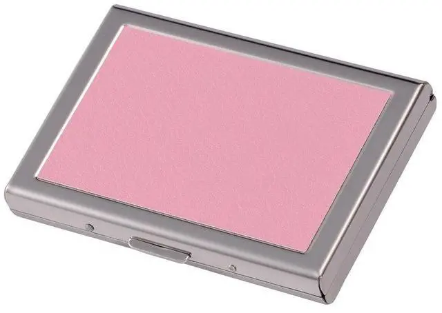 Alt view image 7 of 7 - RFID Credit Card Holder Metal Credit Card Case Wallet Business Card Holder for Women Men pink