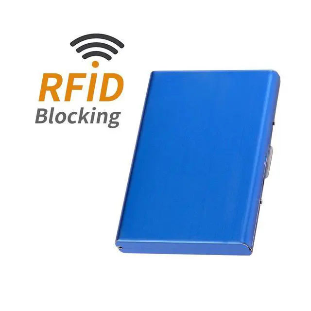 Alt view image 3 of 7 - RFID Credit Card Holder Metal Wallet Slim Credit Card Case Protector Business Card Holder for Women or Men
