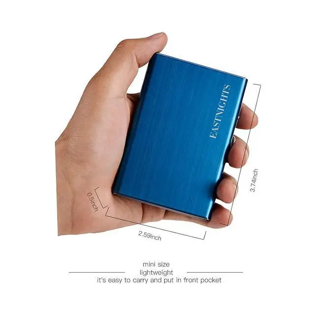 Alt view image 4 of 7 - RFID Credit Card Holder Metal Wallet Slim Credit Card Case Protector Business Card Holder for Women or Men