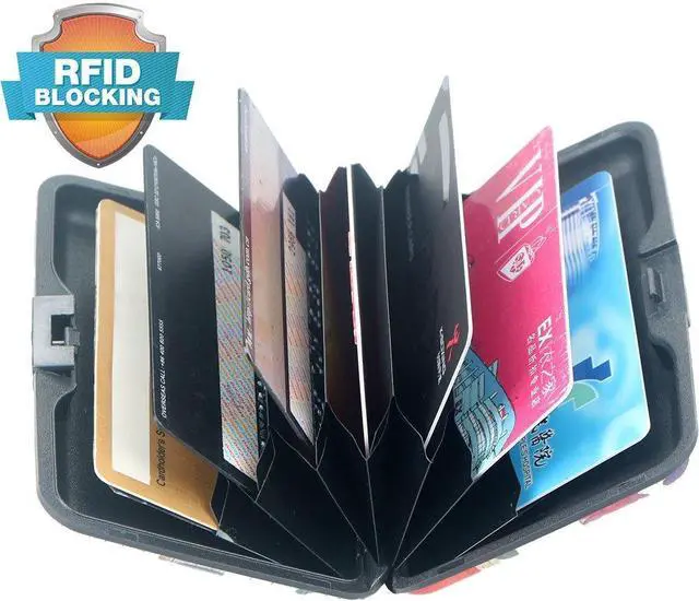 Alt view image 5 of 6 - Credit Card Holder for Women Men RFID Blocking Wallet Small Business Metal Slim Mini Aluminum Hard Case for Women Men -Bird