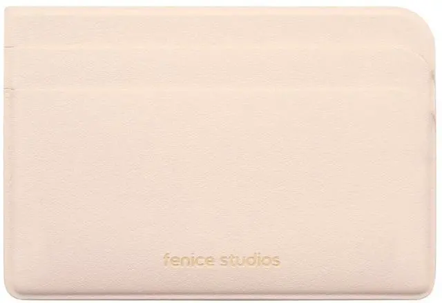 Main image of Office Card Pocket Credit Card Holder Slim Simple Wallet Vegan PU Leather Front Back Slits for Organization for Men and Women (PINK)