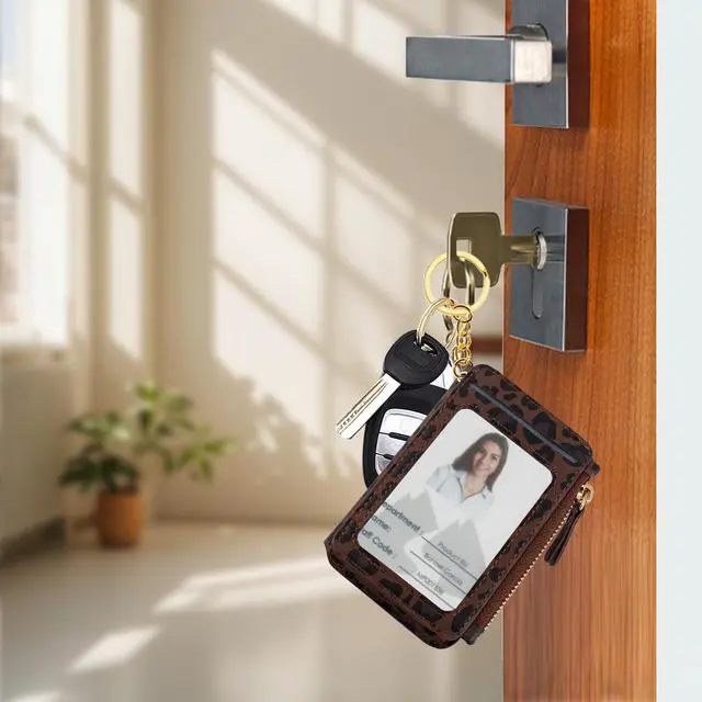 Alt view image 2 of 7 - RFID Blocking Slim Keychain Wallet for Women