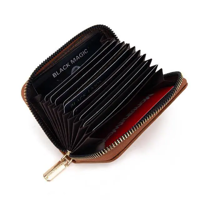 Alt view image 2 of 7 - Rfid Card Holder For Women Compact Credit Card Case Small Card Wallet with Zipper For Female Ladies Lightweight & Easy to Carry