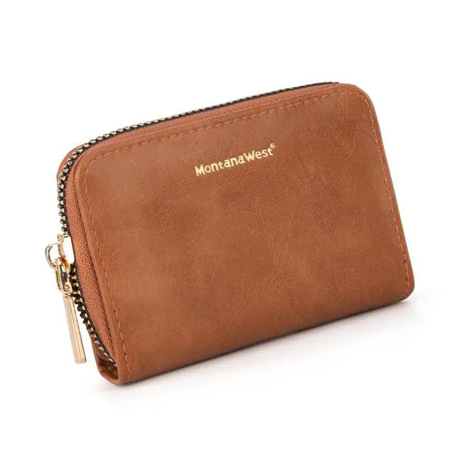 Alt view image 7 of 7 - Rfid Card Holder For Women Compact Credit Card Case Small Card Wallet with Zipper For Female Ladies Lightweight & Easy to Carry