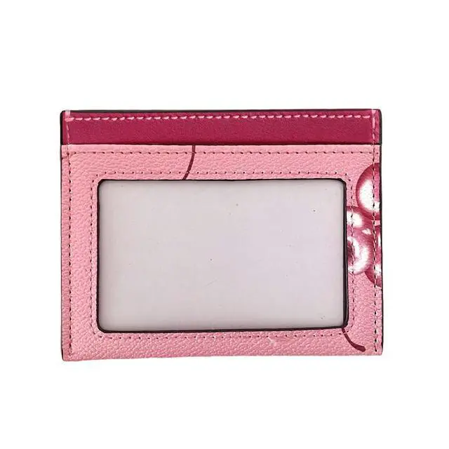 Alt view image 2 of 4 - Slim Card Case Leather Credit Card Holder with Cherry Print