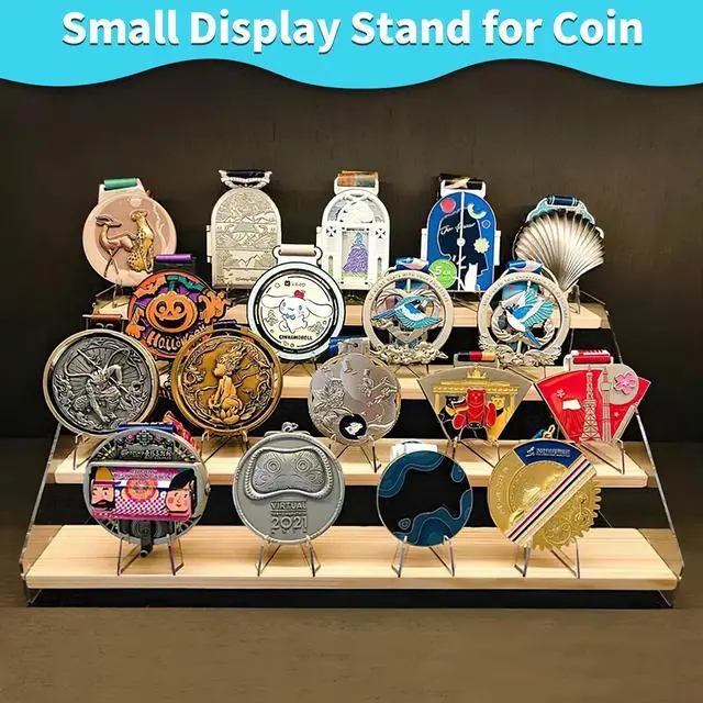 Alt view image 3 of 6 - Card Display Stand, 20 Pack Small Easel Stand, Acrylic Picture Holder Stands, for Challenge Coin Graded Card Sports Card Trading Card PSA Card Baseball Card (2.2 Inch Tall)