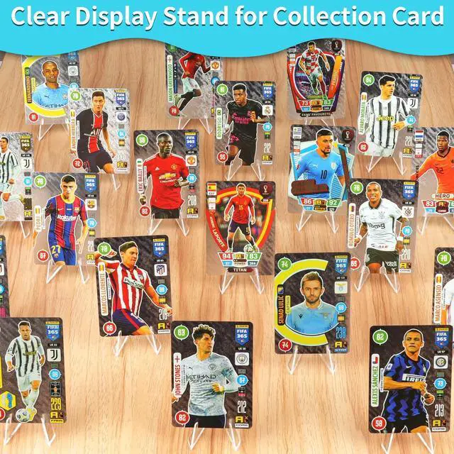 Alt view image 4 of 6 - Card Display Stand, 20 Pack Small Easel Stand, Acrylic Picture Holder Stands, for Challenge Coin Graded Card Sports Card Trading Card PSA Card Baseball Card (2.2 Inch Tall)