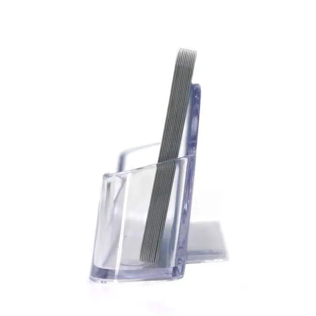 Alt view image 3 of 7 - 8 Pack Plastic Business Card Holder - Clear Business Card Case for Desk - Office Acrylic Business Card Stand Display