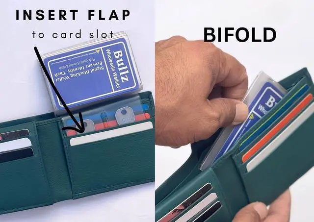 Alt view image 6 of 7 - Set of 2 Heavy Duty Vinyl 6 Pages Insert for Bifold or Trifolds Wallet MADE IN USA