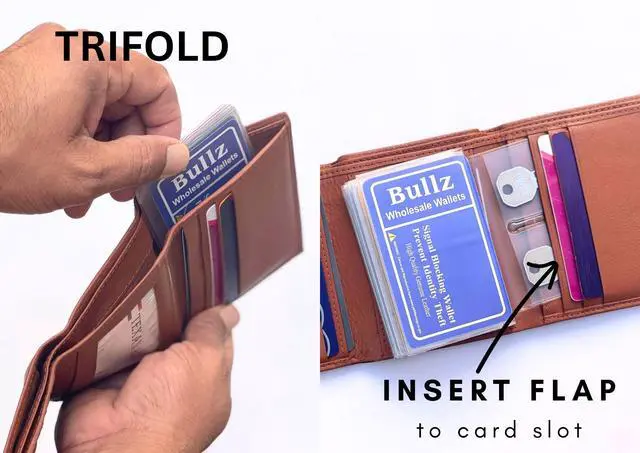 Alt view image 7 of 7 - Set of 2 Heavy Duty Vinyl 6 Pages Insert for Bifold or Trifolds Wallet MADE IN USA