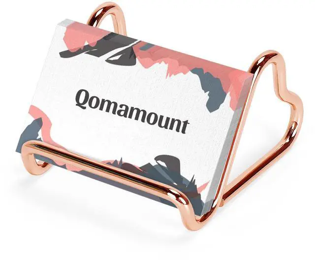 Main image of Business Card Holder,Cute Heart-Shaped Metal Card Display Stand,Vertical Desktop Name Card Organizer,Small Phone Stand & Photo Holder for Office,Wedding,Reception,Exhibition(Rose gold)