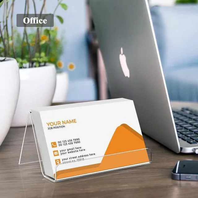 Alt view image 7 of 7 - Acrylic Business Card Holder 3 Pack