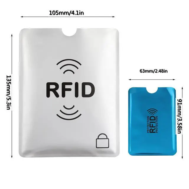 Alt view image 4 of 7 - 28 RFID Blocking Sleeves (24 Credit Card Protector Holders in 12 colors & 4 Passport Protectors), Identity Theft Protection Secure Sleeve for Credit Cards, Debit Card, 2pcs Clear Plastic Sleeve