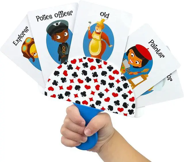 Alt view image 5 of 7 - 2 Pack Card Holders for Playing Cards - Kids Card Holder with Plastic Paddles - Ideal for Family Fun Game Night and Travel (Ages 3+)