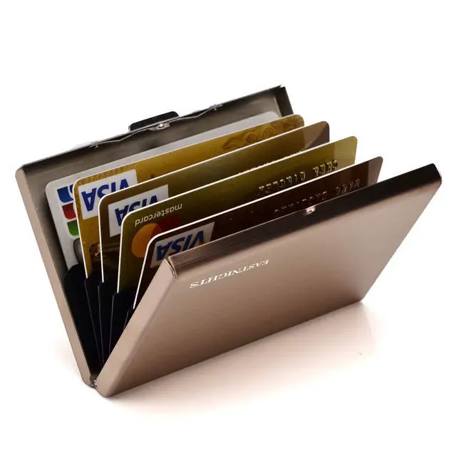 Alt view image 2 of 7 - RFID Credit Card Holder Metal Wallet Slim Credit Card Case Protector Business Card Holder for Men or Women