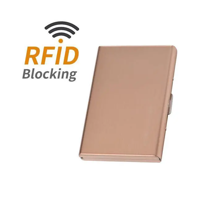 Alt view image 4 of 7 - RFID Credit Card Holder Metal Wallet Slim Credit Card Case Protector Business Card Holder for Men or Women