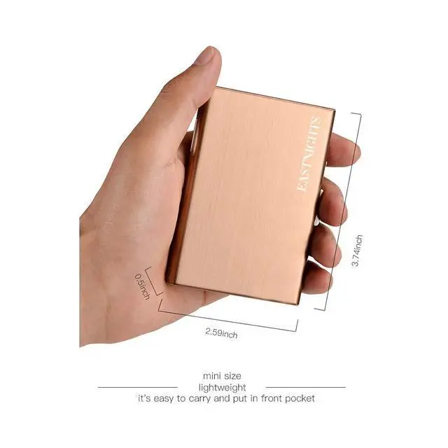 Alt view image 5 of 7 - RFID Credit Card Holder Metal Wallet Slim Credit Card Case Protector Business Card Holder for Men or Women