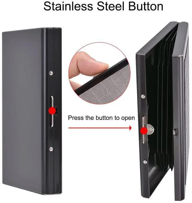 Alt view image 5 of 7 - Rfid Credit Card Holder Slim Metal Card Wallet Business Card holders Small Card Case for Men Women