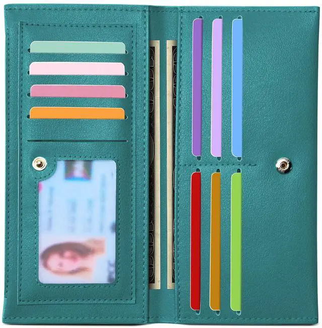Main image of Slim Wallet for Women, RFID Blocking Credit Card Holder