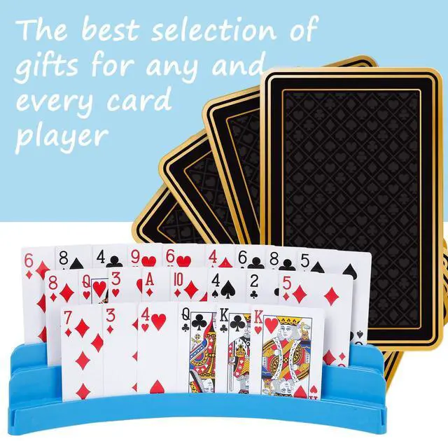 Alt view image 6 of 6 - 2 Pack Three-Layer Design Playing Cards HoldersPlaying Card Holder for Kids Adults Hands Free Card Holder for Family Card Game Nights Poker Parties