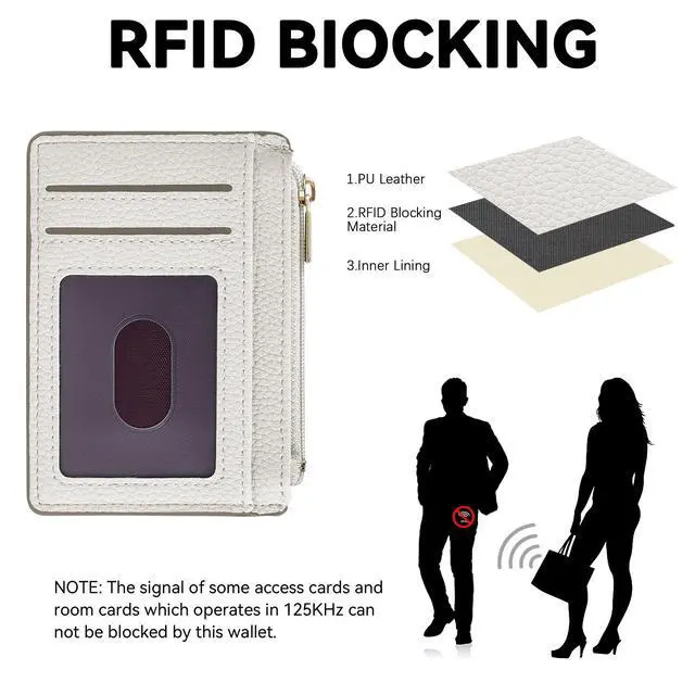 Alt view image 2 of 7 - Womens Credit Card Holder Wallet, Small Slim RFID Blocking Sleeve