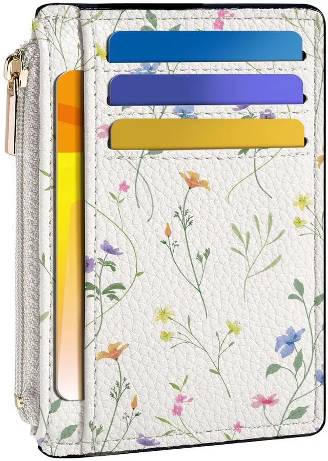 Main image of Womens Credit Card Holder Wallet, Small Slim RFID Blocking Sleeve