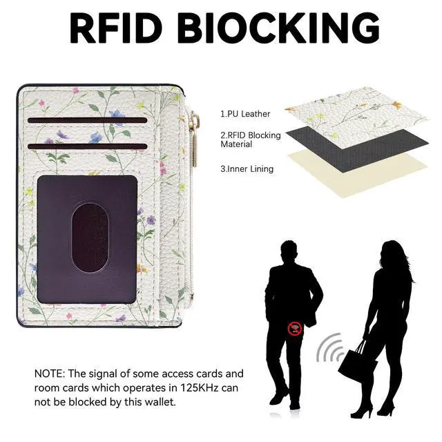 Alt view image 2 of 7 - Womens Credit Card Holder Wallet, Small Slim RFID Blocking Sleeve