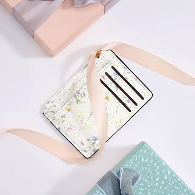 Alt view image 7 of 7 - Womens Credit Card Holder Wallet, Small Slim RFID Blocking Sleeve