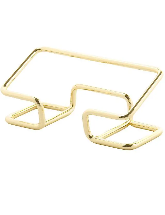 Alt view image 2 of 7 - Business Card Holder for Desk, Cute Metal Card Organizers and Office Desk Accessories for Men and Women (Golden)