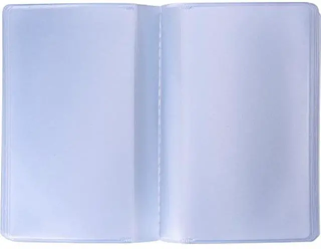 Main image of 2 Pieces Plastic Wallet Insert Credit Card Holder with 10 Page 20 Slots and 10 Page 10 Slots, 9.5 x 6.5 cm, Transparent