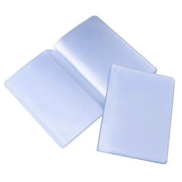 Alt view image 2 of 7 - 2 Pieces Plastic Wallet Insert Credit Card Holder with 10 Page 20 Slots and 10 Page 10 Slots, 9.5 x 6.5 cm, Transparent