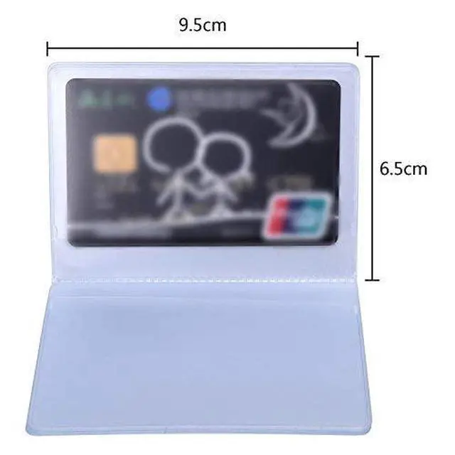 Alt view image 7 of 7 - 2 Pieces Plastic Wallet Insert Credit Card Holder with 10 Page 20 Slots and 10 Page 10 Slots, 9.5 x 6.5 cm, Transparent