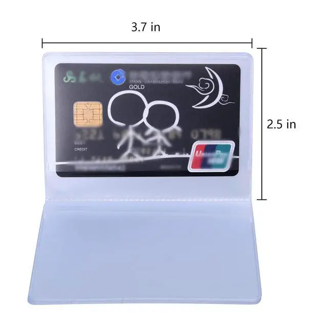 Alt view image 4 of 7 - 2 Pieces Plastic Wallet Insert Credit Card Holder with 10 Page 20 Slots and 10 Page 10 Slots, 9.5 x 6.5 cm, Transparent
