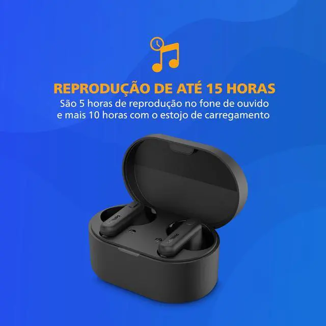 Alt view image 2 of 7 - TAT1108 Wireless Earbuds,True Wireless Headphones,Powerful Bass with 6 mm Driver,Clear Call with AI Mic,15-Hour Battery Life,Bluetooth v5.3,IPX4 Rating,Ergonomic Design for Comfort,Black