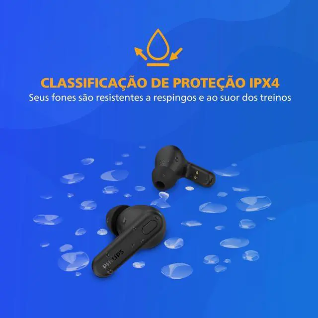 Alt view image 3 of 7 - TAT1108 Wireless Earbuds,True Wireless Headphones,Powerful Bass with 6 mm Driver,Clear Call with AI Mic,15-Hour Battery Life,Bluetooth v5.3,IPX4 Rating,Ergonomic Design for Comfort,Black