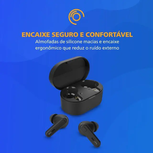 Alt view image 5 of 7 - TAT1108 Wireless Earbuds,True Wireless Headphones,Powerful Bass with 6 mm Driver,Clear Call with AI Mic,15-Hour Battery Life,Bluetooth v5.3,IPX4 Rating,Ergonomic Design for Comfort,Black
