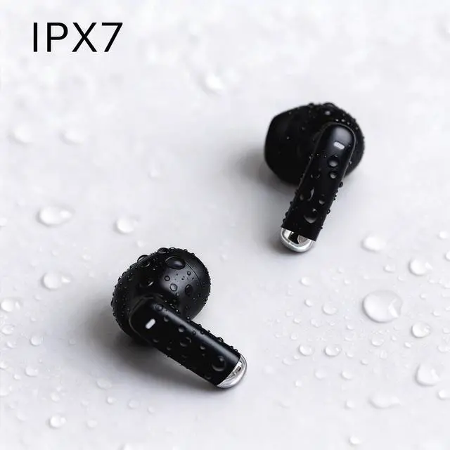 Alt view image 7 of 7 - Wireless Earbuds, Bluetooth 5.4 Headphones Bass Stereo, Ultra Lightweight Ear Buds Clear Calls, IPX7 Waterproof in Ear Earphones with Microphone for Phones Sports, 27H Playtime, Touch Control